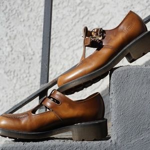 DOC MARTENS Tan/Brown Mary Janes